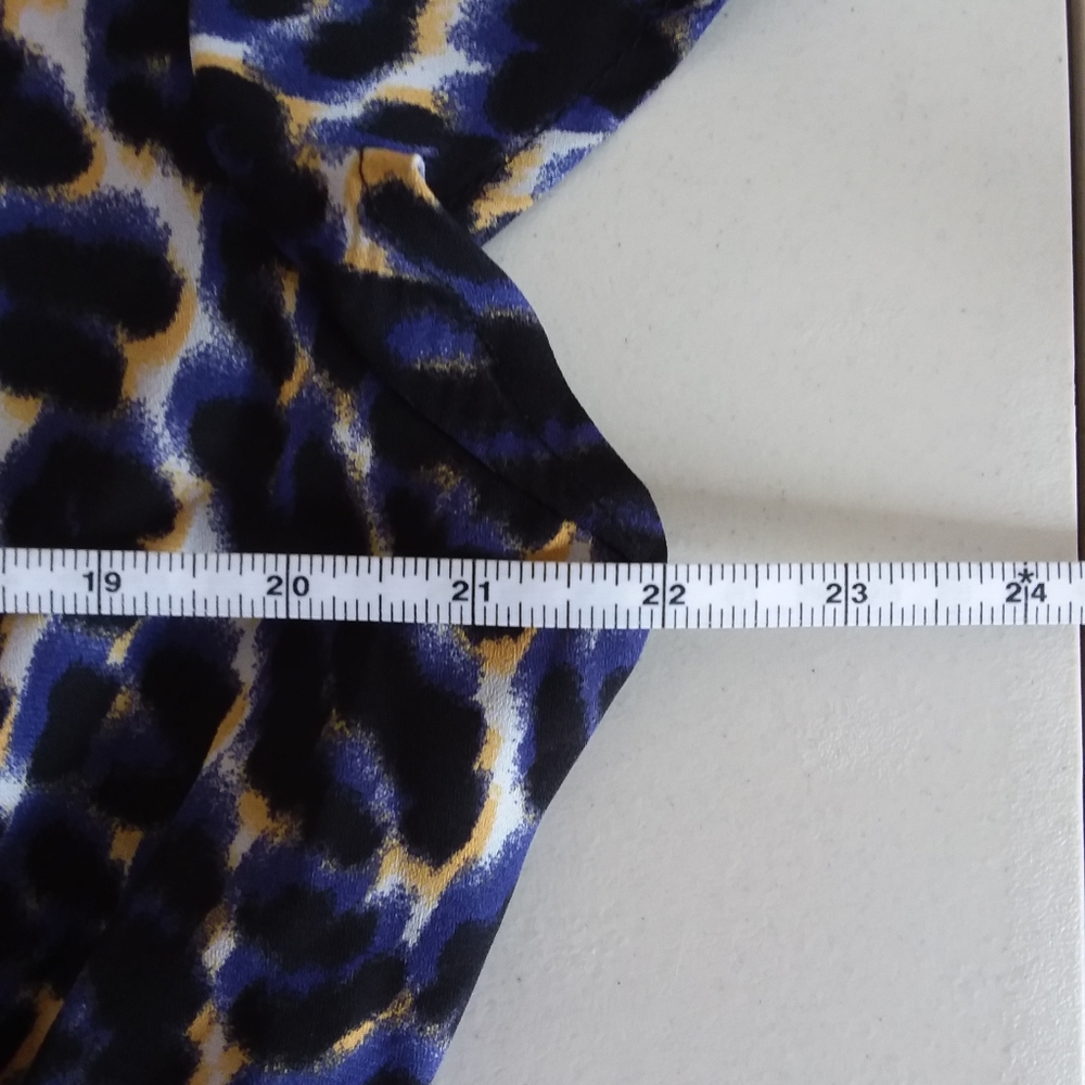 ☆☆SOLD☆☆ Massini Plus Size Blue Animal Print Dress - Picture 3 of 6